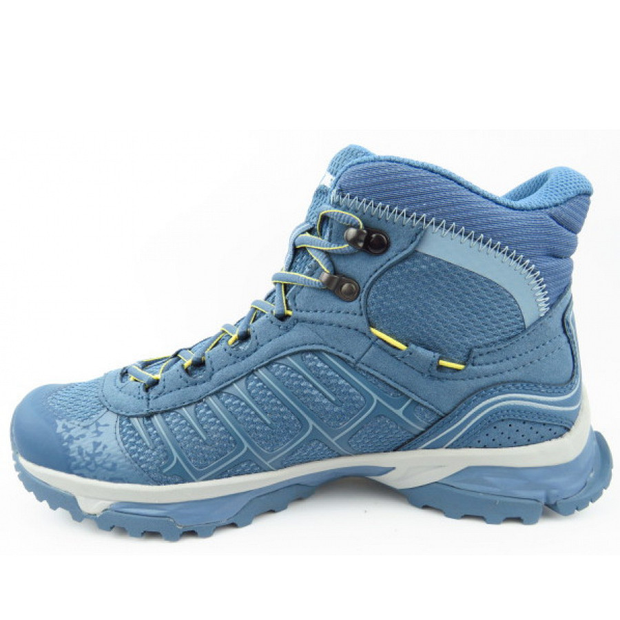 Meindl Damen Finale Lady Mid Gtx Wanderstiefel In Eisgrau/Gelb